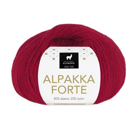 Alpakka Forte Dyp rød 739