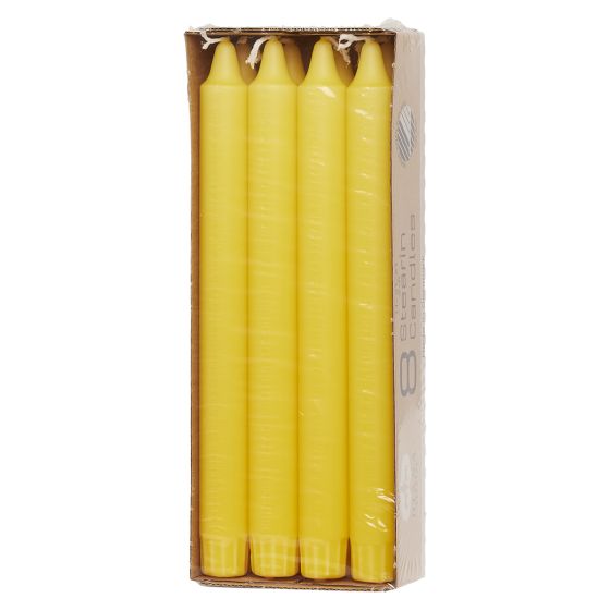 Kronelys stearin 8pk gul Gul.