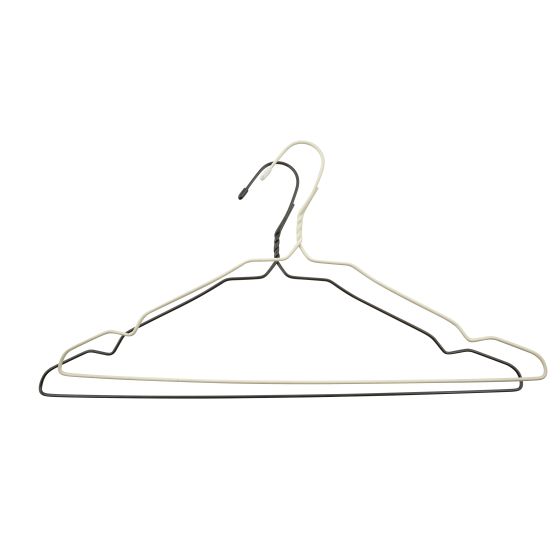Day kleshengere i metall 8pk hvit/sort