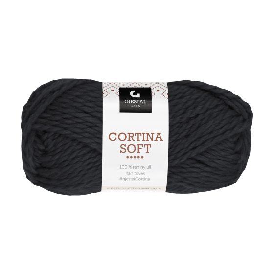 Gjestal Cortina Soft garnnøste 701-svart