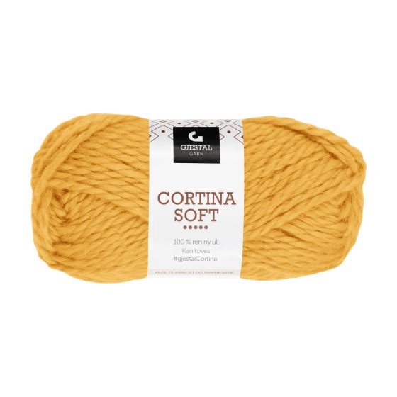 Gjestal Cortina Soft garnnøste 757-gul
