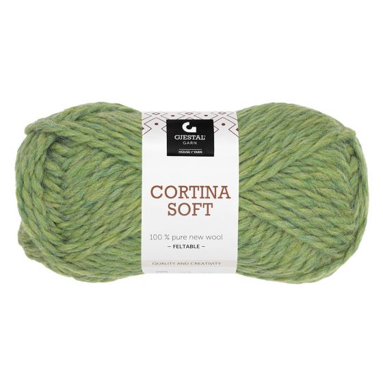 Cortina Soft 50gr garnnøste 817-Grønn Melert