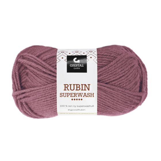 Gjestal Garn Rubin Superwash garnnøste 435-mørk rose