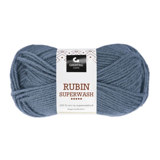 Gjestal Garn Rubin Superwash garnnøste 440-mørk denim