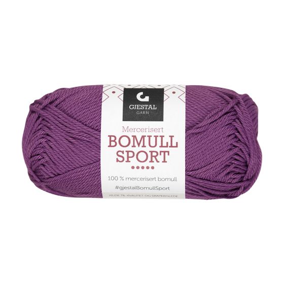Bomull Sport garnnøste 331-lilla