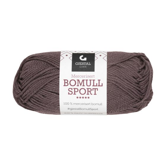 Bomull Sport garnnøste 375-brun