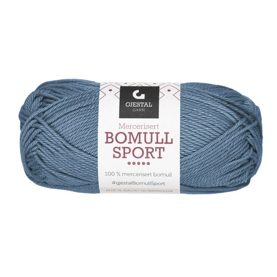 Bomull Sport 50gr garnnøste 388-Lys denim.