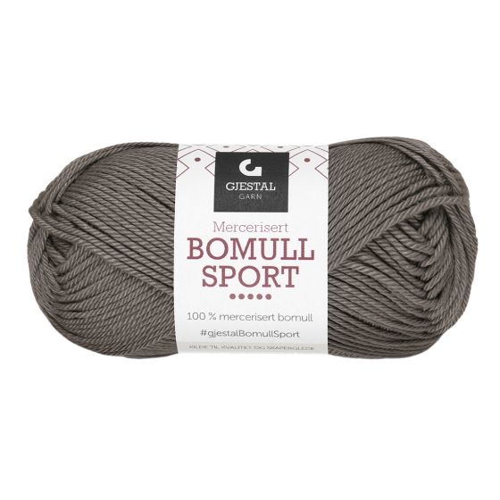 Bomull Sport 50gr garnnøste 393-Muldvarp.