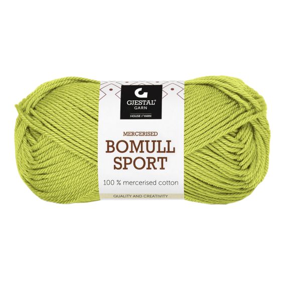 Bomull Sport 50gr garnnøste 401 Pæregrønn