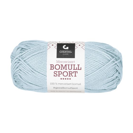 Bomull Sport garnnøste 314-isblå