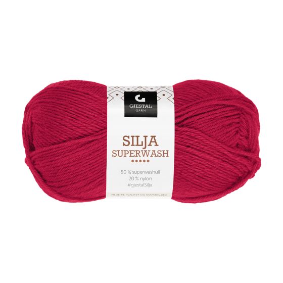 Gjestal Garn Silja Superwash garnnøste 304-julerød