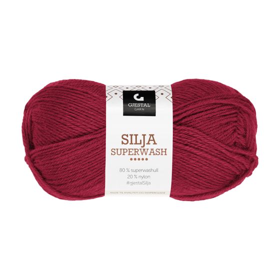 Gjestal Garn Silja Superwash garnnøste 309-rød