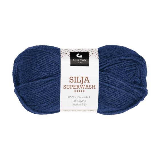 Gjestal Garn Silja Superwash garnnøste 332-marine