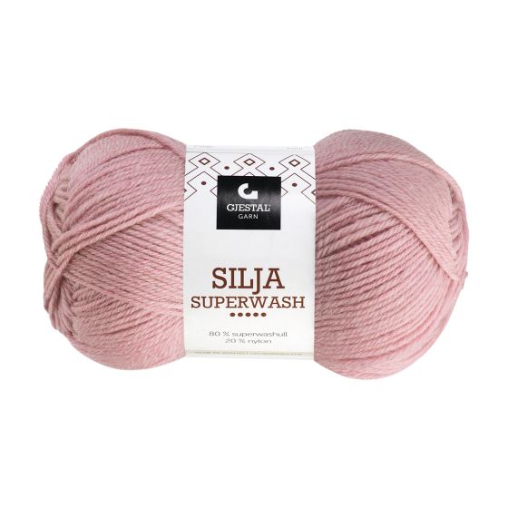 Gjestal Garn Silja Superwash garnnøste 381-gammelrosa