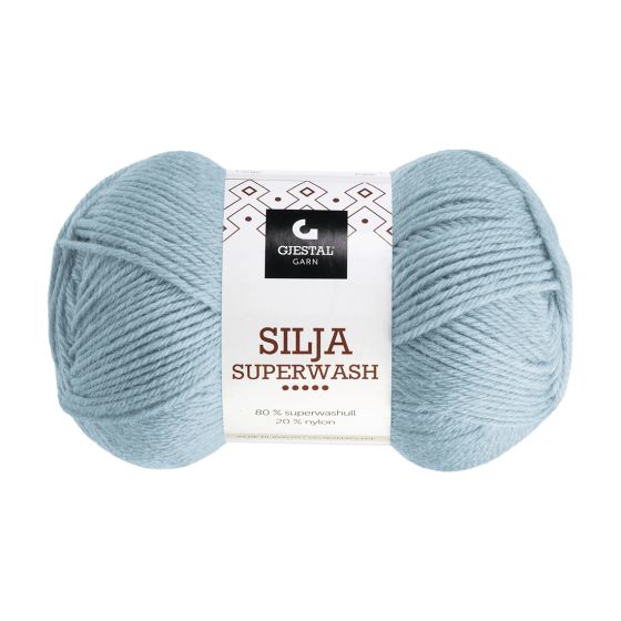 Gjestal Garn Silja Superwash garnnøste 384-dueblå