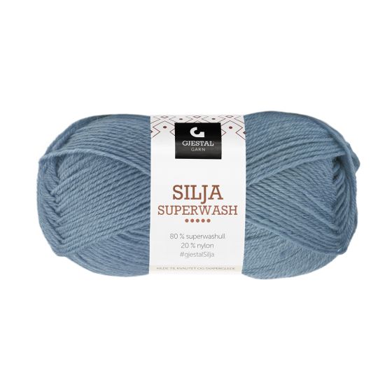 Gjestal Garn Silja Superwash garnnøste 368-lys denim