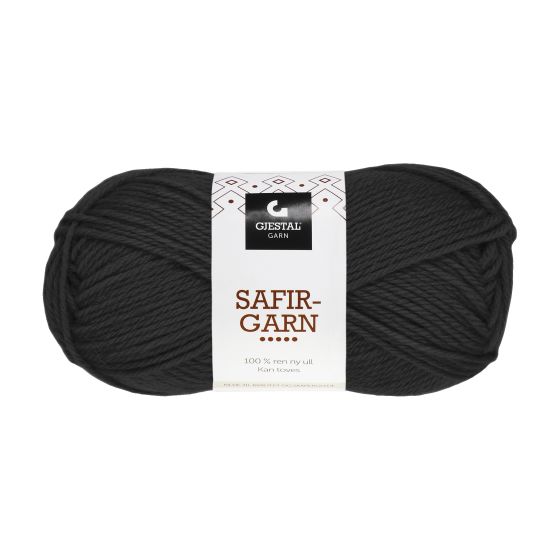 Gjestal Garn Safir garnnøste 401-sort