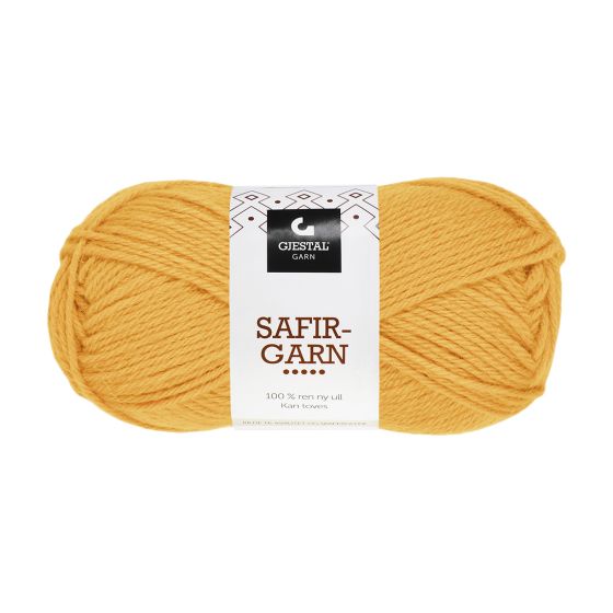 Gjestal Garn Safir garnnøste 458-gul