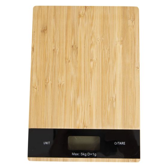Day kjøkkenvekt digital 5kg naturfarge tre