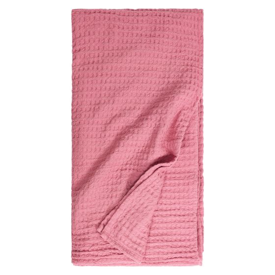 Vaffel pledd Rosa