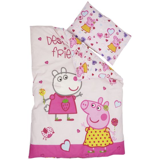 Peppa Pig sengesett rosa