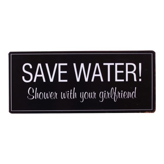Skilt Save Water original