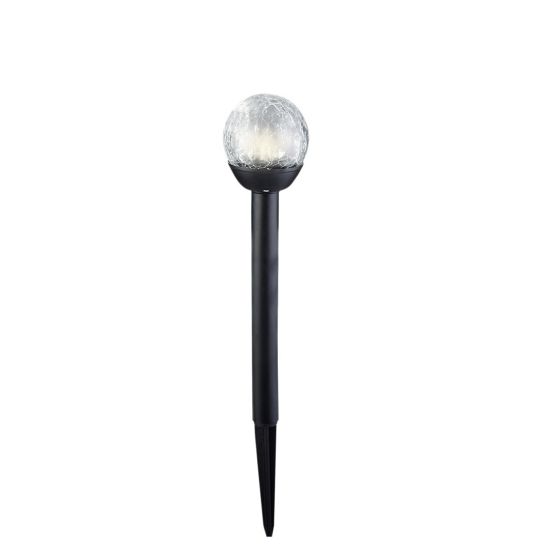 Solarlampe Kule klar/sort