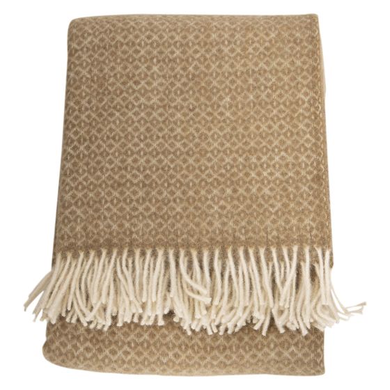 Gudbrandsdal pledd beige-offwhite