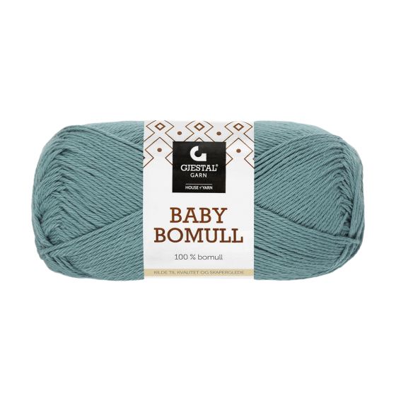 Baby bomull 50gr garnnøste 508-aquagrønn.
