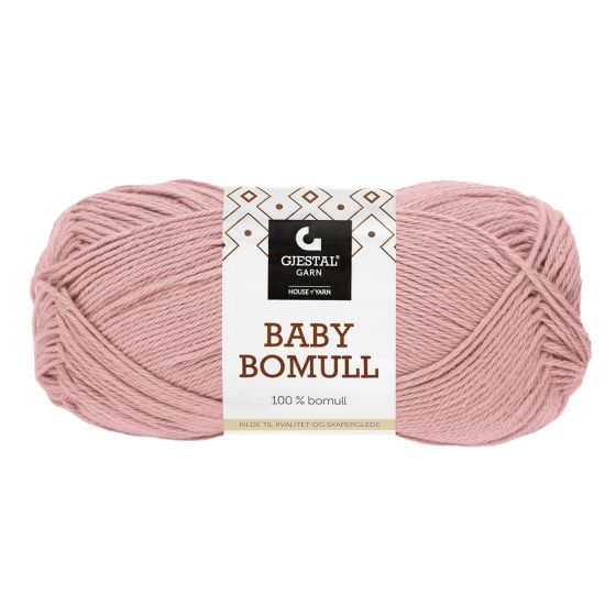 Baby bomull 50gr garnnøste 515-flamingo.
