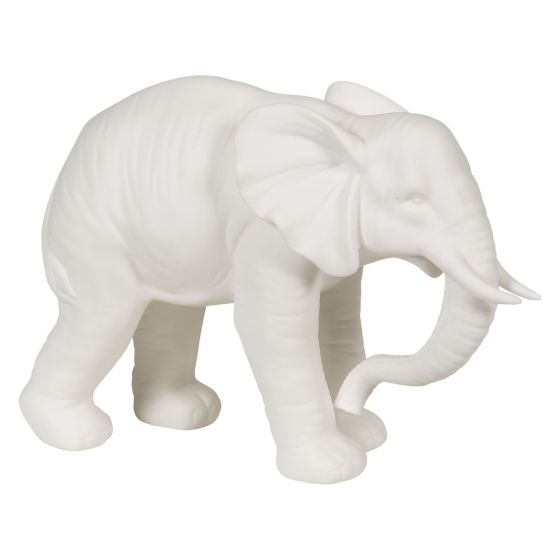 Orla elefant hvit hvit