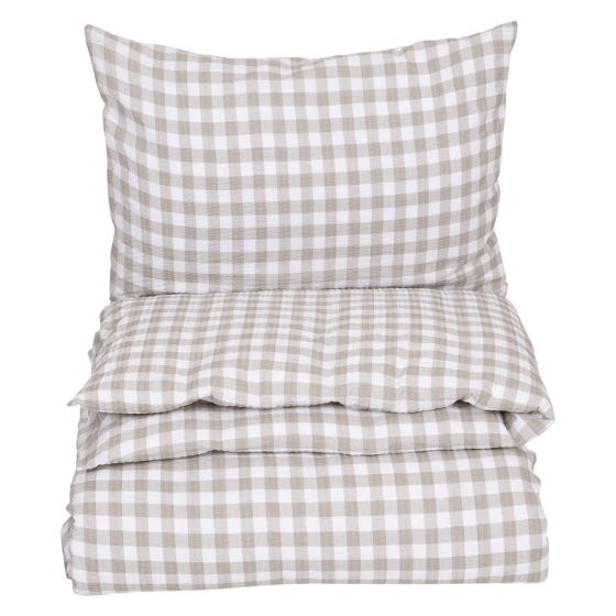 Relax Sandøya sengesett beige-hvit