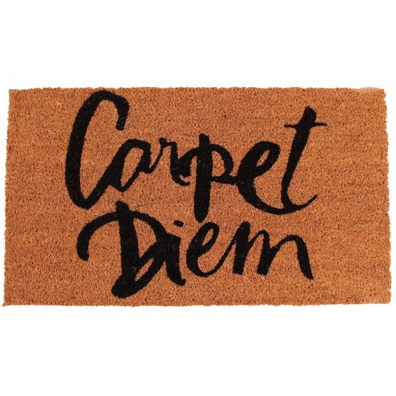 Dørmatte med tekst carpet die