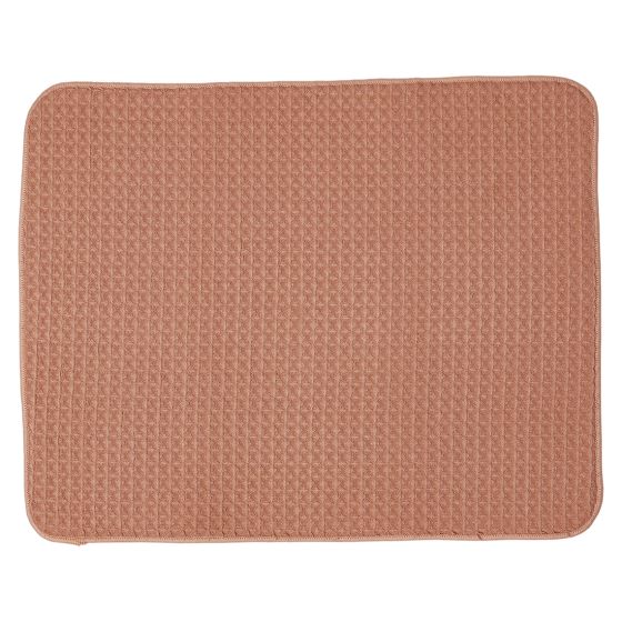 Vaffel microfiber oppvaskmatte fersken