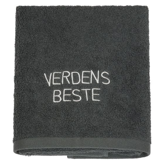 Håndkle med tekst 