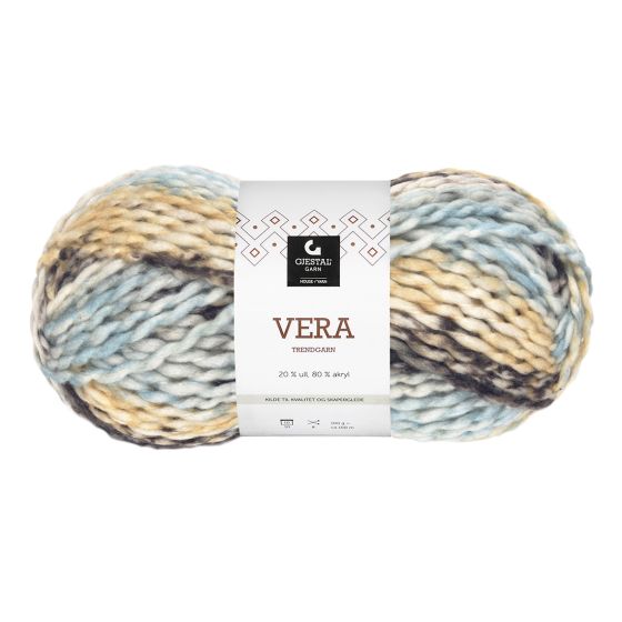 Vera 100gr garnnøste 604-denim miks.
