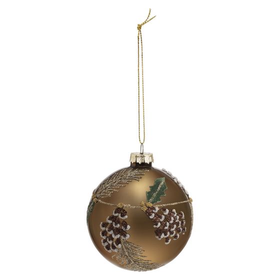 Julekule i glass 2pk Alma 
