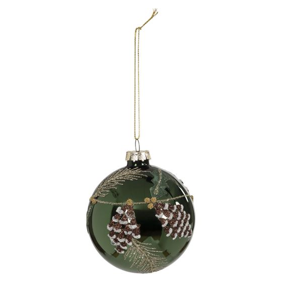 Julekule i glass 2pk Alma
