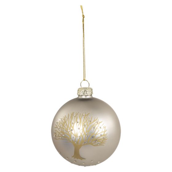 Julekule i glass 2pk Olivia