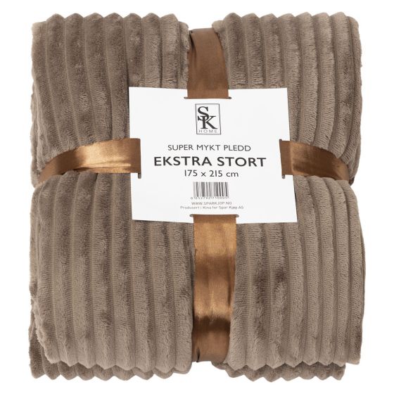 Pledd ekstra stort 