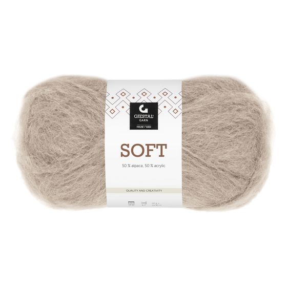 Soft 50gr garnnøste 702-beige.