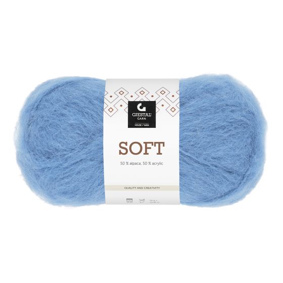 Soft 50gr garnnøste 707-isblå.