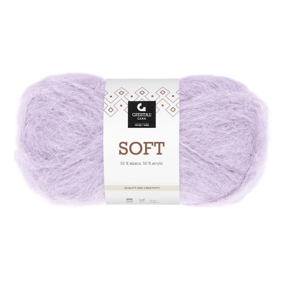 Soft 50gr garnnøste 708-lys lavendel.