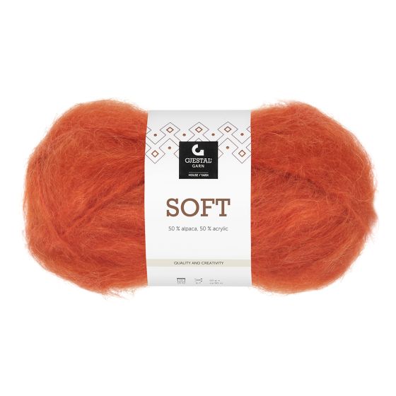 Soft 50gr garnnøste 726-Oransje