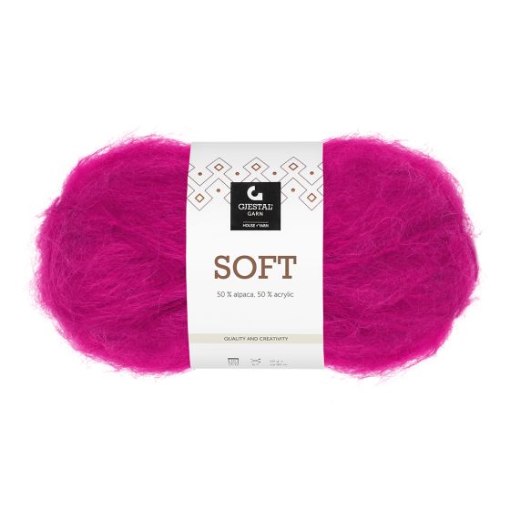 Soft 50gr garnnøste 729-Pink