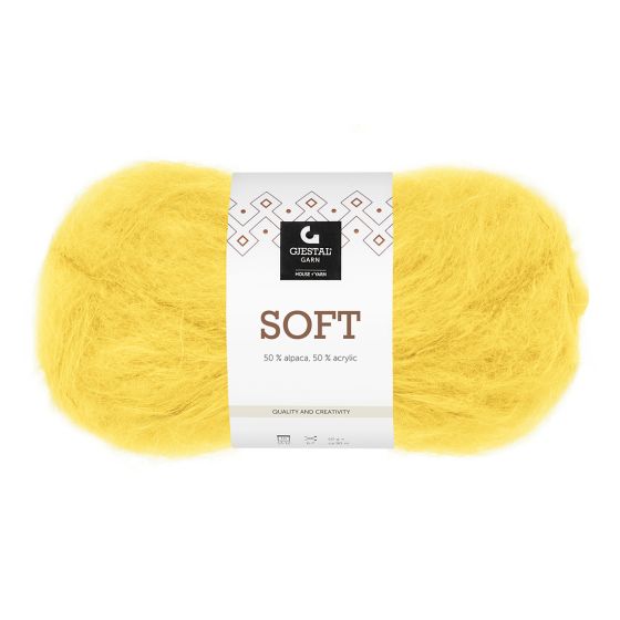 Soft 50gr garnnøste 730-Gul
