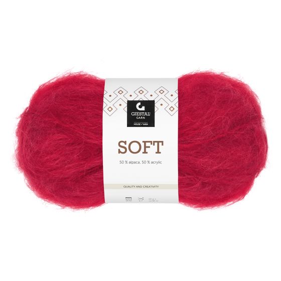 Soft 50gr garnnøste 731-Dyp rød