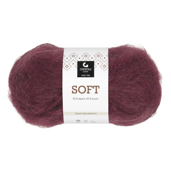 Soft 50gr garnnøste Bordeaux