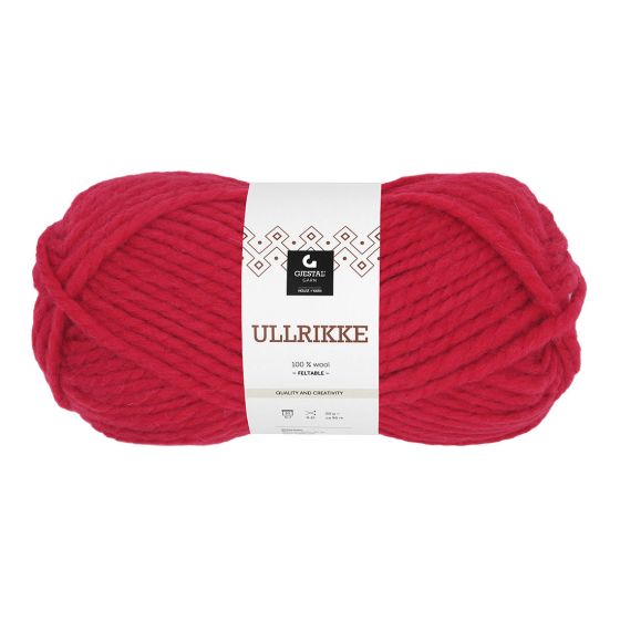 Ullrikke 100gr garnnøste rød.