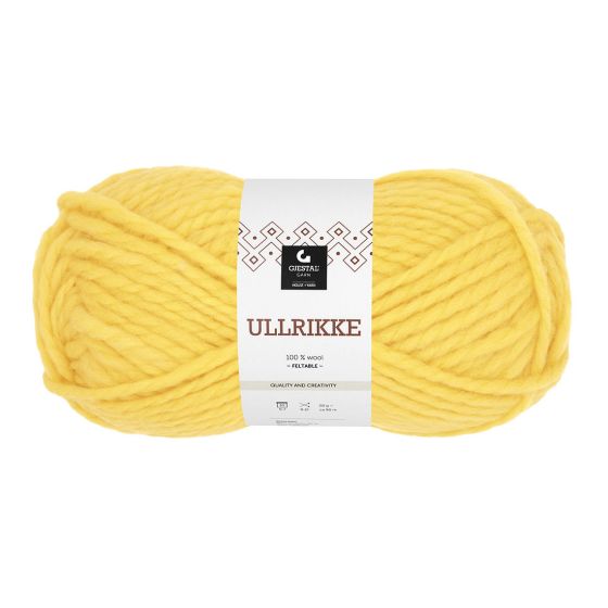 Ullrikke 100gr garnnøste gul.